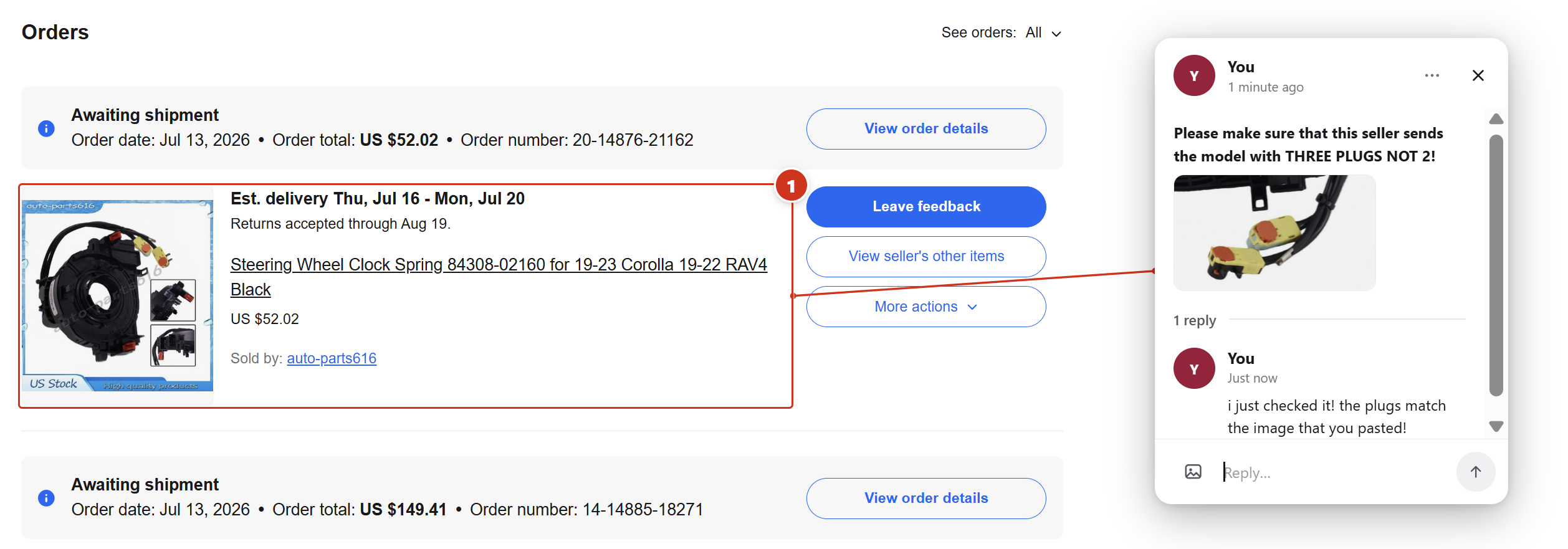 A pinned Radarnote note on a web page
